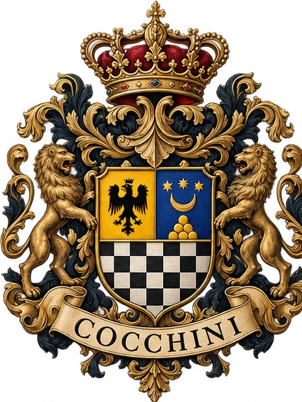 The full Cocchini coat of arms